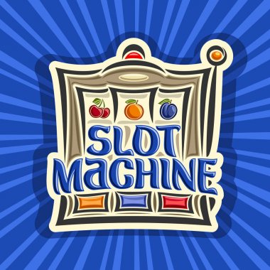 Slot makinesidir için vektör poster