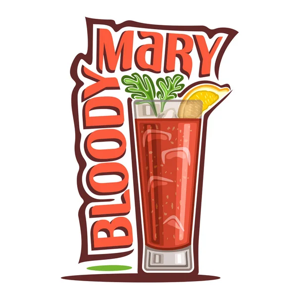 Koktél bloody mary — Stock Vector