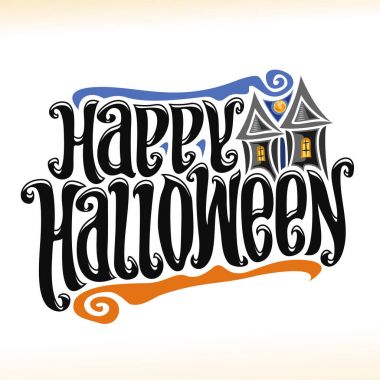 Cadılar Bayramı için vektör poster