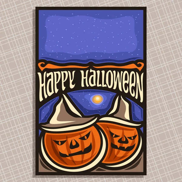 Vector poster for Halloween holiday