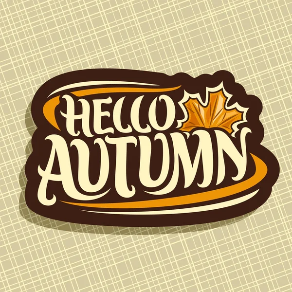 Vector poster for Autumn season — Stock Vector