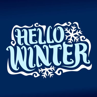 Vektör poster kış sezonu için