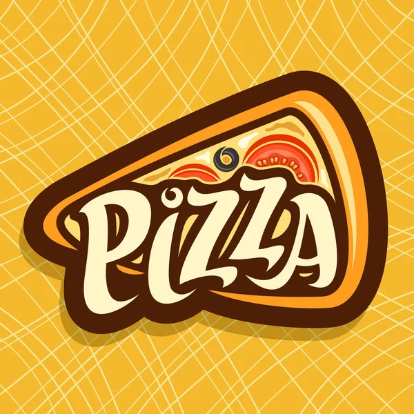 Cartel vectorial de Pizza — Vector de stock