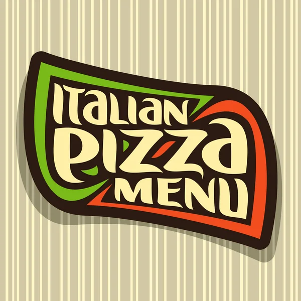 Vektor-Logo für italienische Pizza — Stockvektor