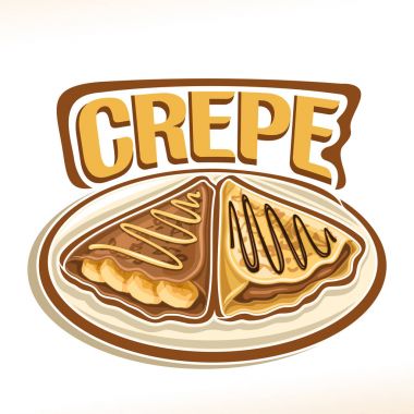 Vektör logo için Fransız krep