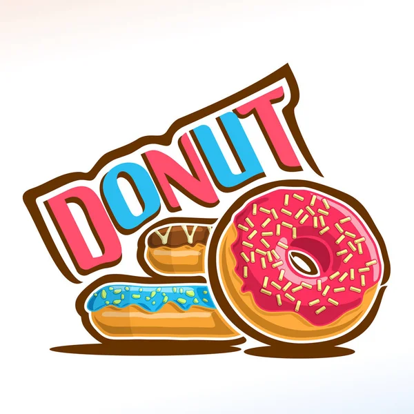 Vector logo for Donut — Stock Vector