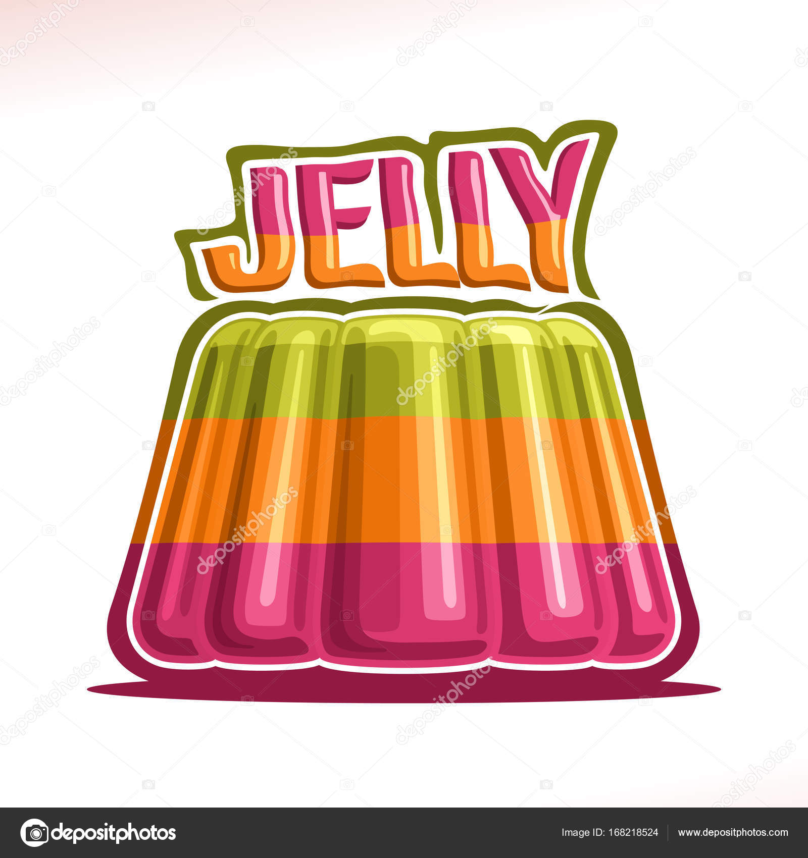 Logo vectorial para jalea colorida vector, gráfico vectorial