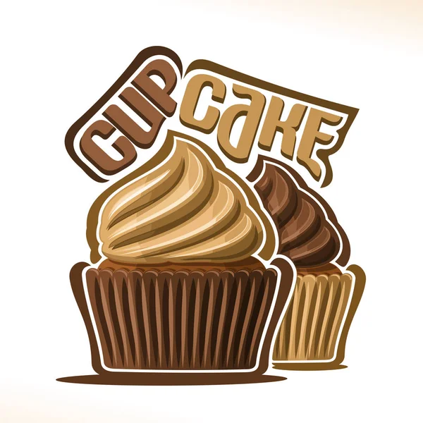 Logo vectoriel pour gâteau au chocolat — Image vectorielle
