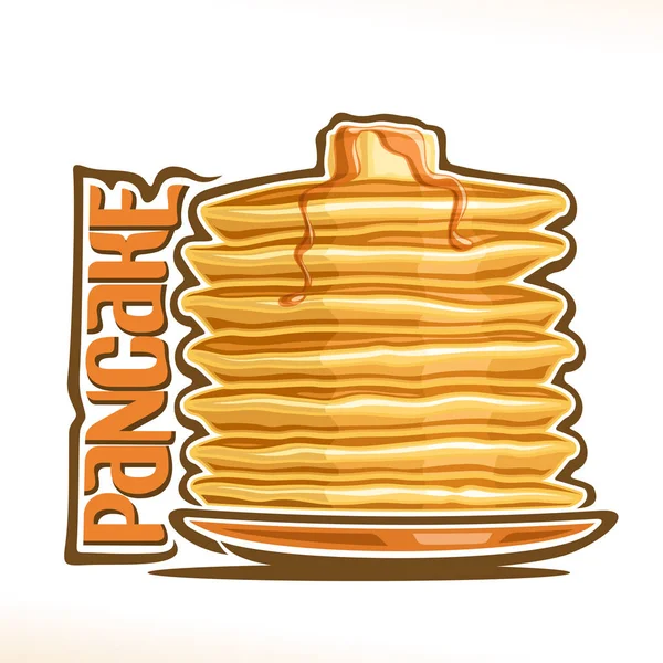 Logo vettoriale per Pancake — Vettoriale Stock