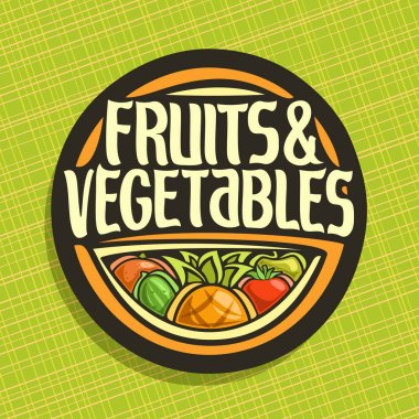 Meyve ve sebze için vektör logo
