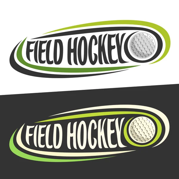 Logos vectoriels pour le sport de hockey sur gazon — Image vectorielle