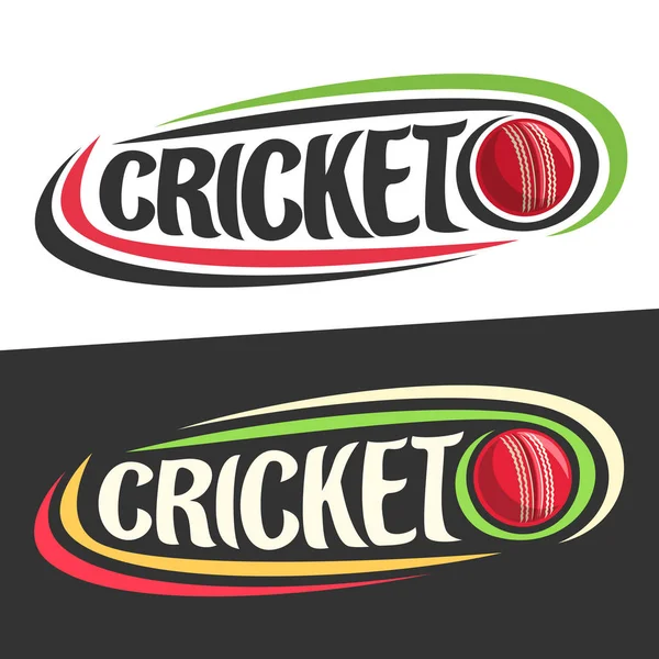 Vector logos for Cricket sport — Stock Vector