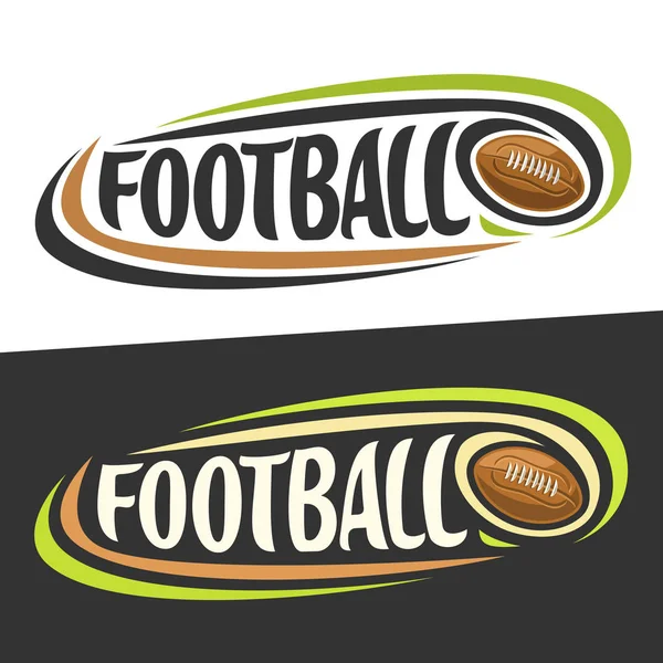Logotipos vectoriales para el fútbol americano — Vector de stock