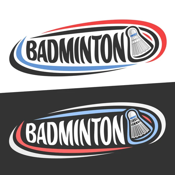 Vektor logotyper för Badminton sport — Stock vektor