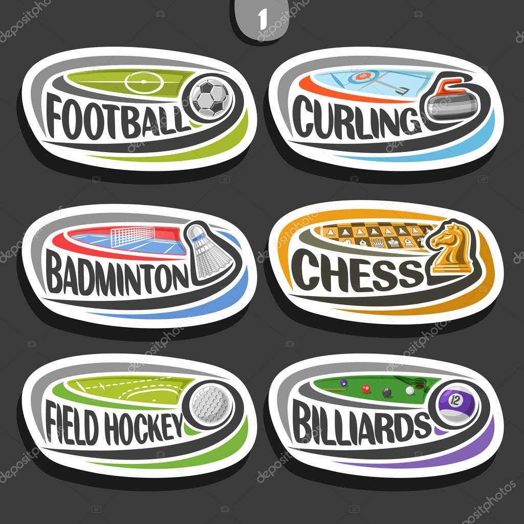 Vector set of sport logos