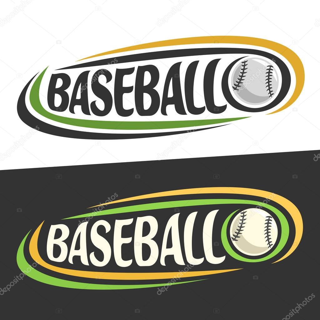 Vector logos for Baseball sport