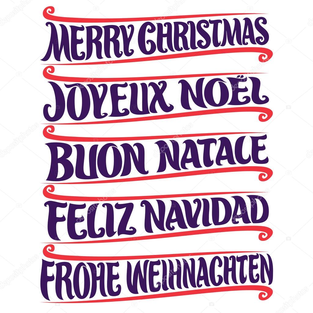 Merry Christmas in different language