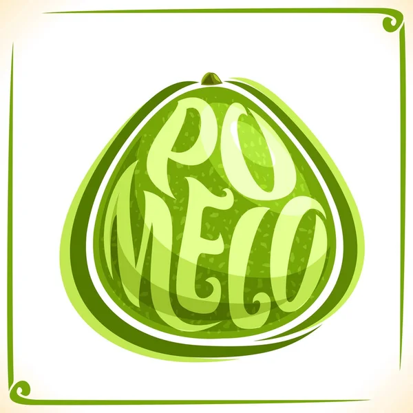 Vektor logotypen för färska Pomelo — Stock vektor