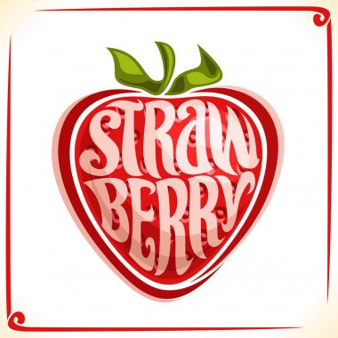 Çilek için vektör logo