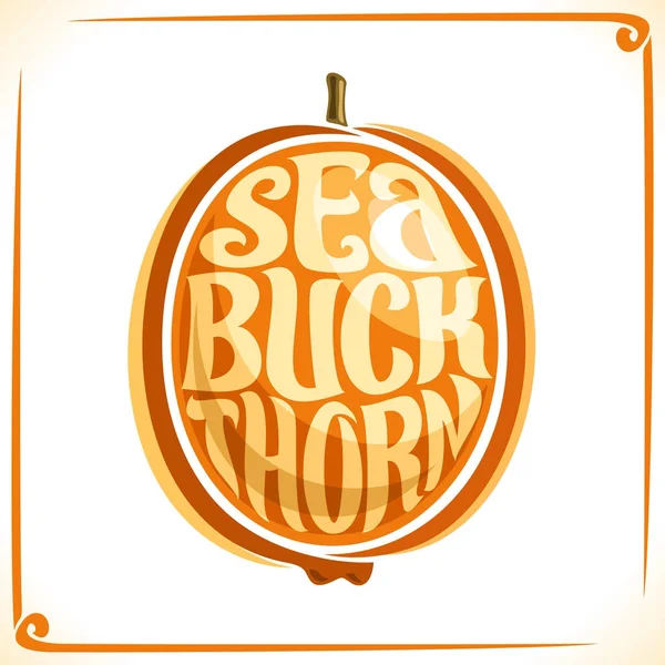 Logotipo vectorial para espino cerval de mar — Archivo Imágenes Vectoriales