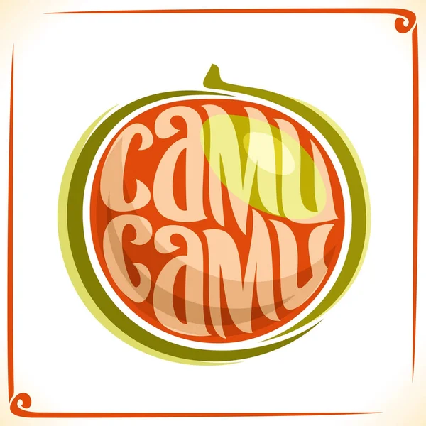Логотип для Camu Camu — стоковый вектор