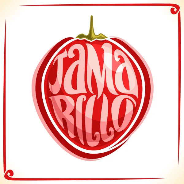 Logo vectoriel pour Tamarillo Fruit — Image vectorielle