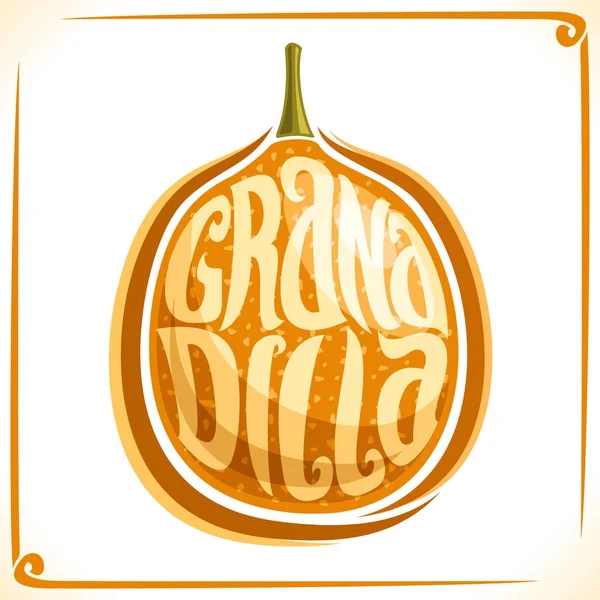 Logotipo vectorial para Granadilla Fruit — Vector de stock