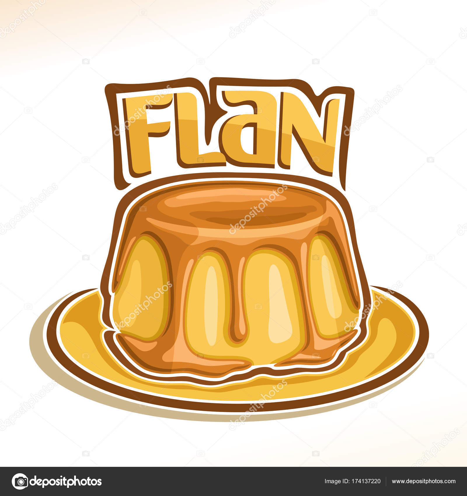 Flan imágenes de stock de arte vectorial | Depositphotos Flan imágenes de stock de arte vectorial | Depositphotos