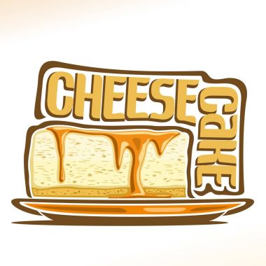Cheesecake için vektör logo