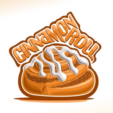 Danimarka tarçın rulo için vektör logo