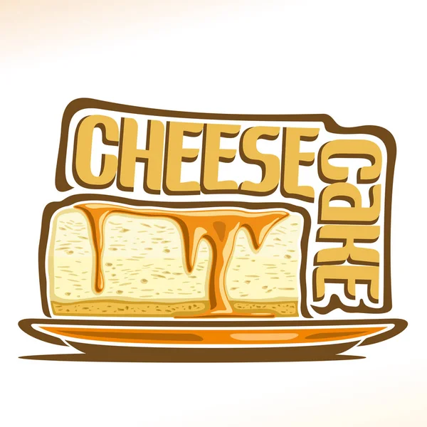 Vector logo for Cheesecake — Stock Vector