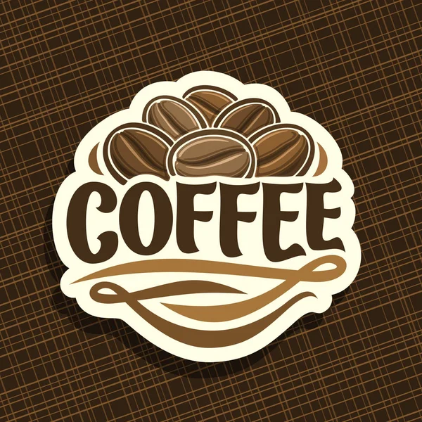 Logotipo Vectorial Para Café — Vector de stock