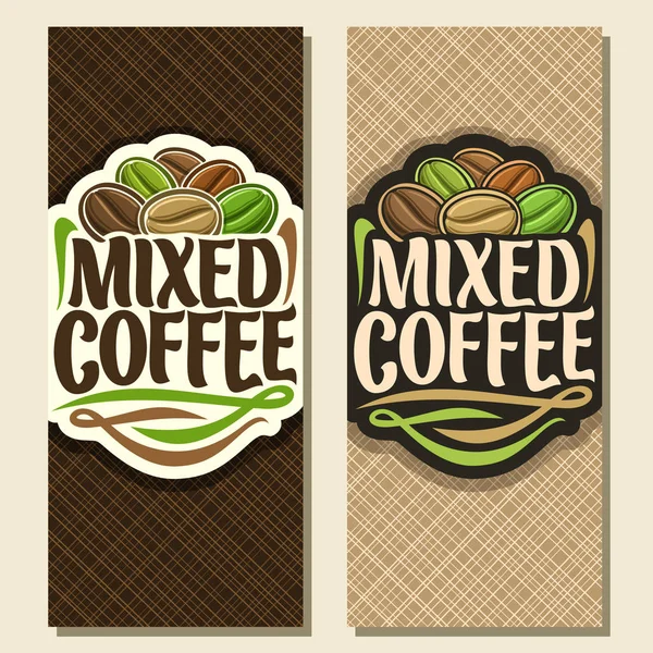 Vector Vertical Banners Coffee — Stock Vector