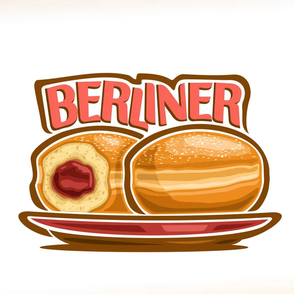 Alman Berliner Vektör Çizim — Stok Vektör