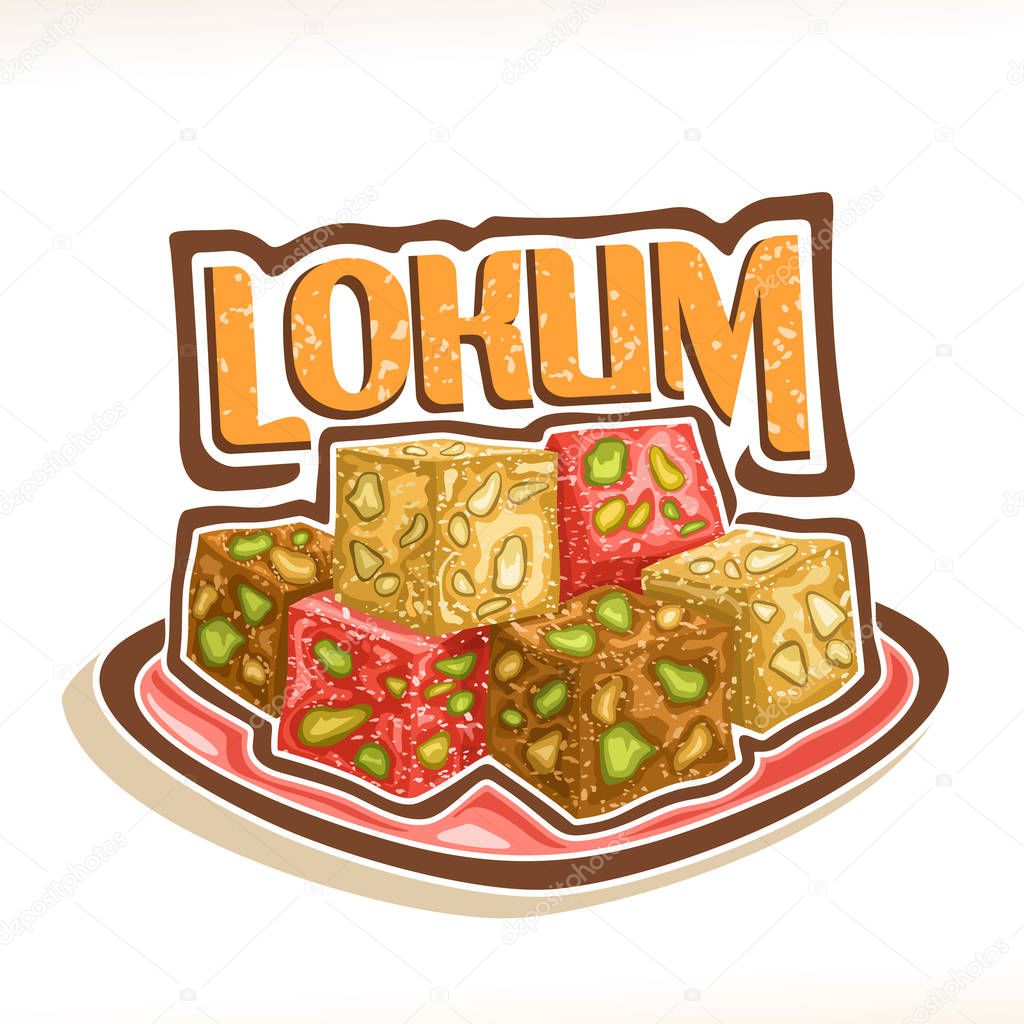 Vector illustration of Lokum