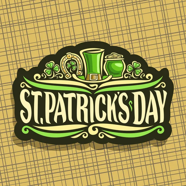 Vector Logo Voor Saint Patricks Day — Stockvector