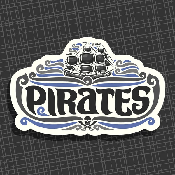 Logo Vectoriel Pour Pirates Thème — Image vectorielle