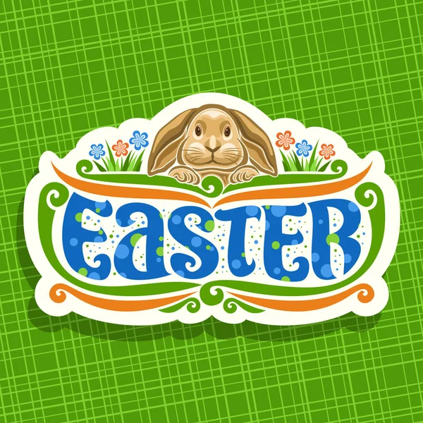 Logo Vectorial Para Vacaciones Pascua — Vector de stock