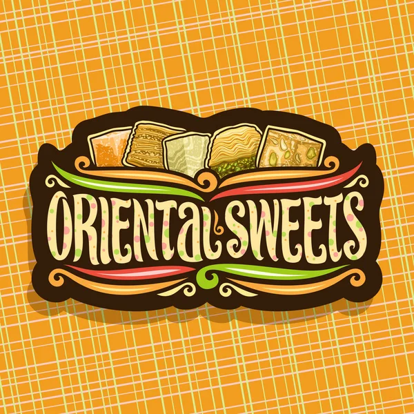 Διάνυσμα Λογότυπο Για Oriental Γλυκά — Διανυσματικό Αρχείο