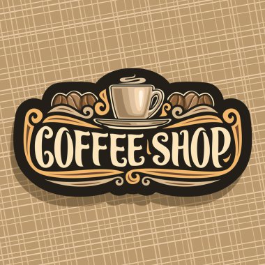 Kahve dükkanı için vektör logo