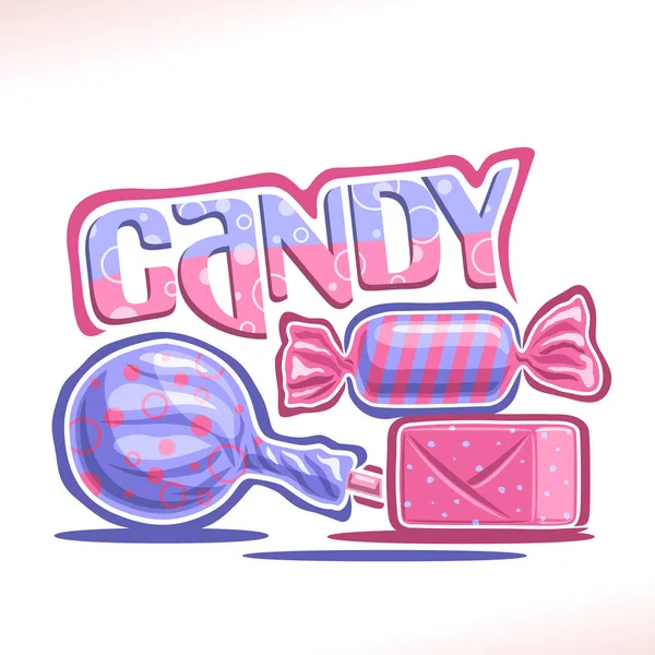 Vektor Plakát Pro Candy — Stockový vektor