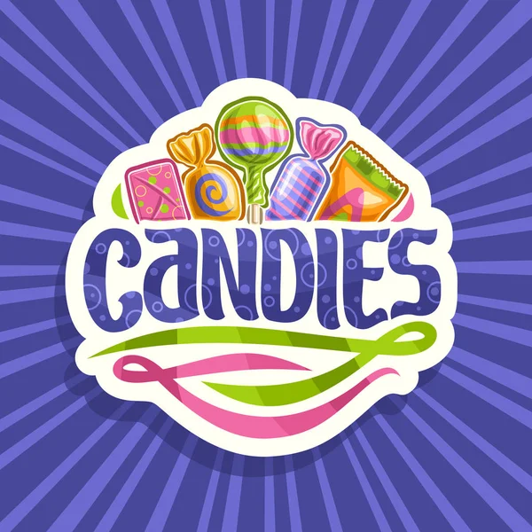 Logo Vectoriel Pour Bonbons — Image vectorielle