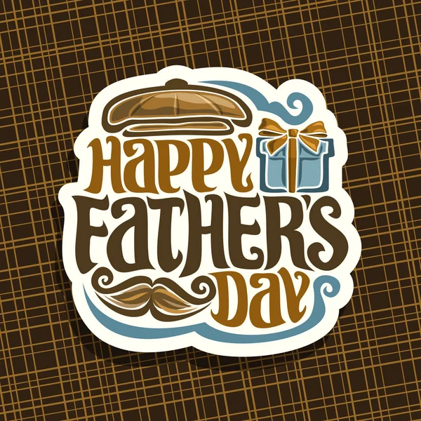 Vector logo for Fathers Day holiday
