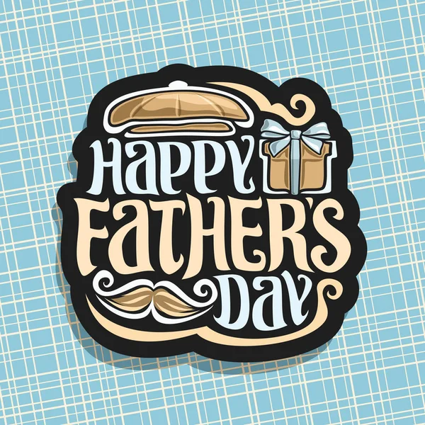 Vector logo for Fathers Day holiday