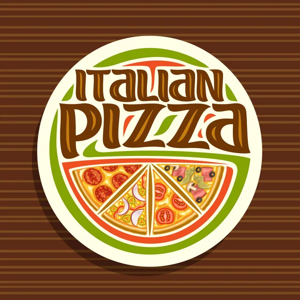 Logo Vectorial Para Pizza Italiana — Archivo Imágenes Vectoriales