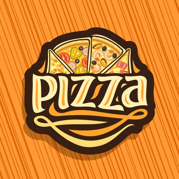 Logo Vectorial Para Pizza Italiana — Archivo Imágenes Vectoriales