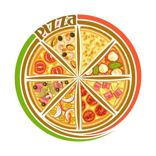 Logo Vectoriel Pour Pizza Italienne — Image vectorielle