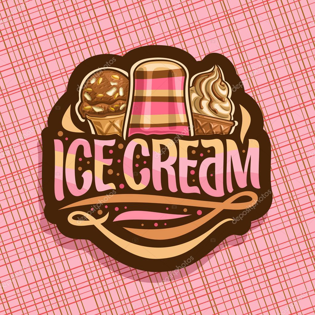 Vector logo of italian Ice Cream