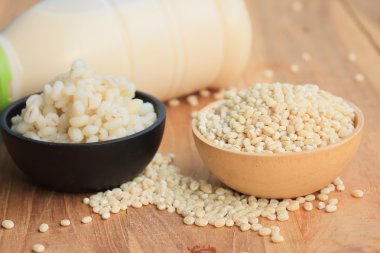 soya sütü ve arpa tohumu