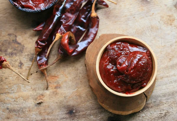 Korejský červený pepř - gochujang — Stock fotografie